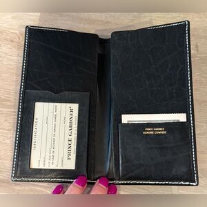 Men's vintage black leather Prince Gardener
wallet